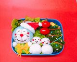 サンタ ドラえもん キャラ弁作り方8写真