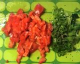 トマトとチーズのイタリアン雑炊作り方1写真
