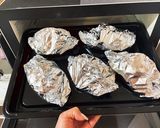 糖質オフきのこと鶏のホイル焼きクリスマス作り方3写真
