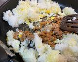 キャベツと納豆の南蛮味噌チャーハン作り方4写真