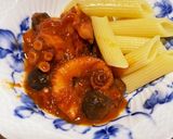 タコダシ美味い!タコ&オリーブトマト煮作り方7写真