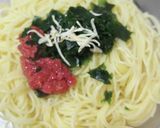 ［適量レシピ］梅わかめパスタ作り方4写真