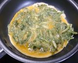 簡単！春菊チヂミ　小麦粉不要作り方3写真