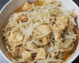 モヤシと味付け肉の炒め作り方5写真