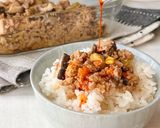 【楽めし】ひき肉と椎茸のごはん泥棒作り方4写真