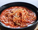 トマトジュースで作る！レンジで！トマト鍋作り方6写真