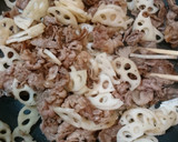 簡単！激ウマ！牛肉とれんこんのきんぴら♪作り方3写真