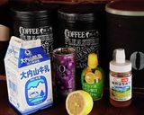 簡単モクテル★とろ〜りパープルミルク作り方1写真