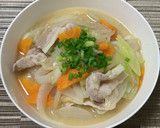 えのき氷☆簡単おいしい豚汁うどん作り方7写真