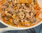 韓国風の甘辛スタミナ丼作り方3写真