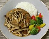 えのき氷☆ふんわり和風豆腐ハンバーグ作り方12写真