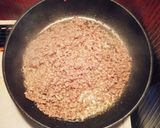 挽き肉とほうれん草のトマトソースパスタ作り方2写真