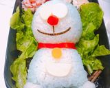 雪だるまとドラえもん キャラ弁作り方6写真