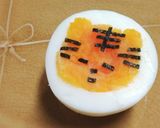 ＊茹で卵に…とらわれたトラ＊作り方6写真
