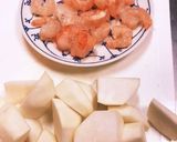 海老カブとたまごと豆腐のフワッとスープ作り方1写真