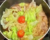 レタスとトマトでサッポロ一番みそラーメン作り方4写真