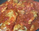 赤ワインビネガーチキントマト煮込み作り方3写真