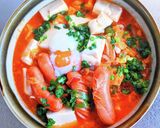 スンドゥブチゲスープでラーメン作り方8写真