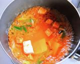 スンドゥブチゲスープでラーメン作り方5写真