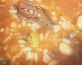 さばと大豆のトマトおじや作り方5写真