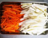 短時間で！大根の皮とにんじんのきんぴら作り方1写真