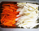 短時間で！大根の皮とにんじんのきんぴら作り方1写真