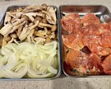 鶏としめじのクリーム煮作り方1写真