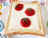 ミニトマトが可愛いチーズトースト作り方7写真