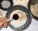 五目おこわ♪簡単炊飯器もち米炊き込みご飯作り方4写真