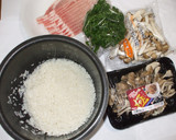 きのこ炊き込みご飯♪簡単ピラフ風炊飯器作り方1写真