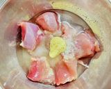 柔らか鶏もも肉とパプリカの♡シュクメルリ作り方2写真