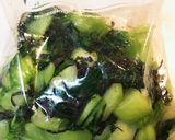 旦那絶賛！青梗菜と塩昆布のかんたん漬け物作り方5写真