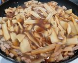 メンマと豚肉の炒め煮作り方5写真