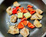 柔らか鶏もも肉とパプリカの♡シュクメルリ作り方13写真