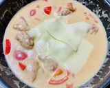 柔らか鶏もも肉とパプリカの♡シュクメルリ作り方17写真