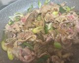 薄切り豚肉とネギの甘うま煮☆作り方6写真