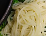 リカちゃん♡菜の花イカの塩辛パスタΨ作り方14写真