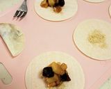 餃子の皮でデーツ入りアップルパイ作り方3写真
