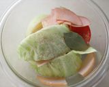 ハム使用、レンジでお手軽ポトフ作り方2写真