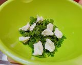 簡単！5分！春菊とクリームチーズの和え物作り方2写真