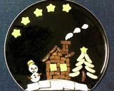 ♡お菓子でクリスマスのアートプレート♡作り方3写真
