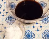 黒豆の煮汁活用☆片栗粉で黒わらびもち作り方2写真