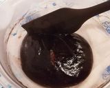 黒豆の煮汁活用☆片栗粉で黒わらびもち作り方5写真