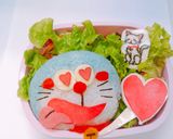 ドラえもん ミーちゃん ラブキャラ弁作り方10写真
