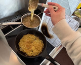 昨日の鍋の残りで作った、あんかけ焼きそば作り方4写真