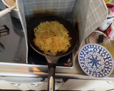 昨日の鍋の残りで作った、あんかけ焼きそば作り方5写真