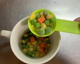 トマトジュースでマグカップミネストローネ作り方1写真