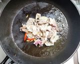 豚こま肉と大根に小松菜のピリ辛炒め作り方3写真