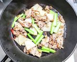 豚こま肉と大根に小松菜のピリ辛炒め作り方4写真
