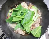 豚こま肉と大根に小松菜のピリ辛炒め作り方5写真